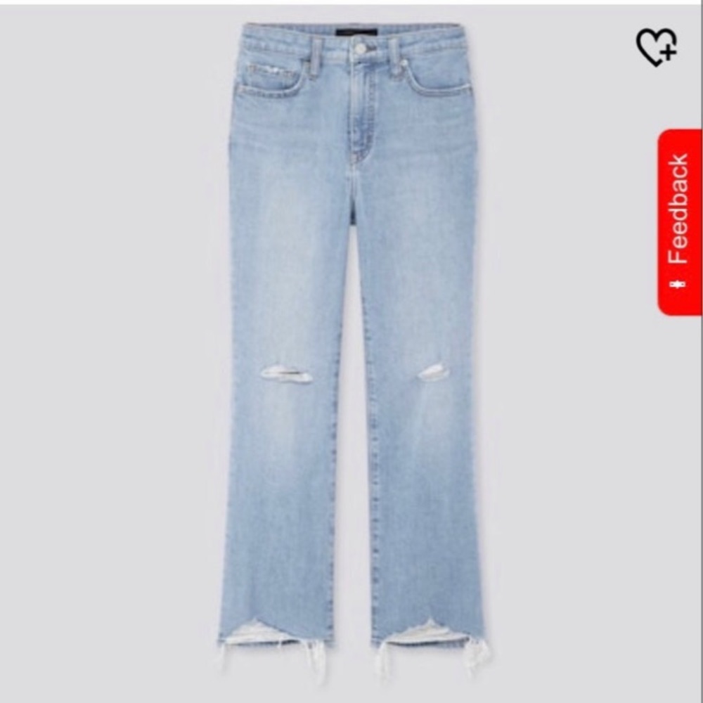 NWT Uniqlo high rise skinny flare ankle jeans